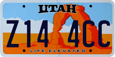 UT license plate Z144CC