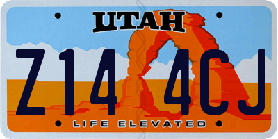 UT license plate Z144CJ
