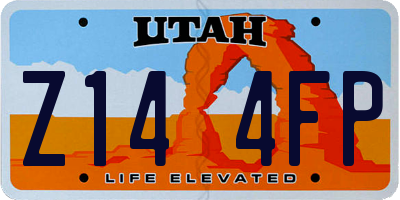 UT license plate Z144FP