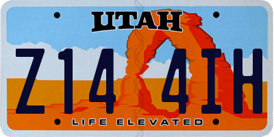UT license plate Z144IH