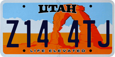 UT license plate Z144TJ