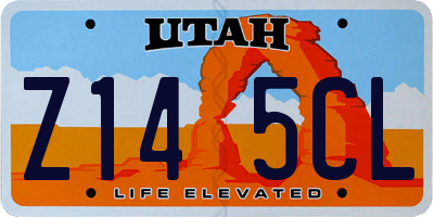 UT license plate Z145CL