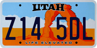 UT license plate Z145DL