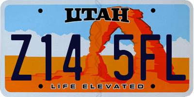UT license plate Z145FL