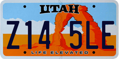UT license plate Z145LE