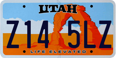 UT license plate Z145LZ