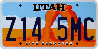 UT license plate Z145MC