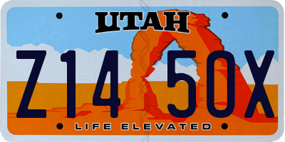 UT license plate Z145OX