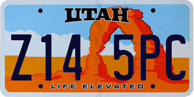 UT license plate Z145PC