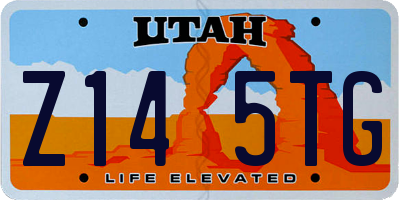 UT license plate Z145TG