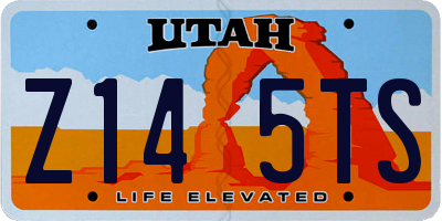 UT license plate Z145TS