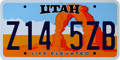 UT license plate Z145ZB
