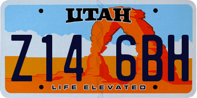 UT license plate Z146BH