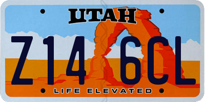 UT license plate Z146CL