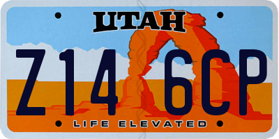 UT license plate Z146CP