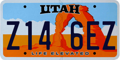 UT license plate Z146EZ