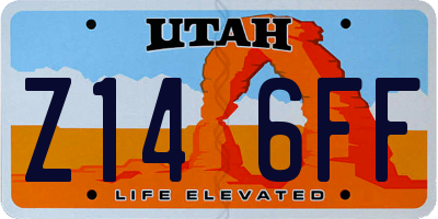 UT license plate Z146FF