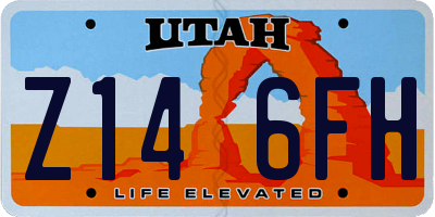 UT license plate Z146FH