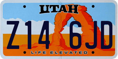 UT license plate Z146JD