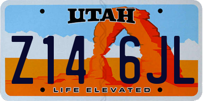 UT license plate Z146JL