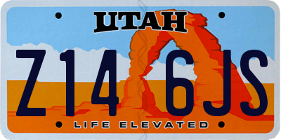 UT license plate Z146JS