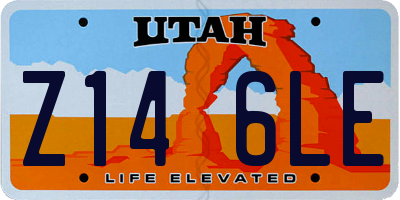 UT license plate Z146LE