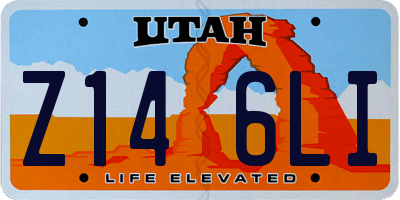 UT license plate Z146LI