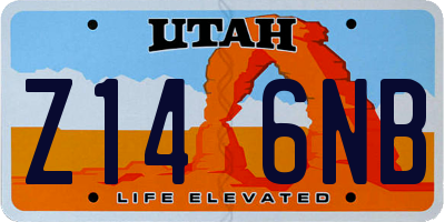 UT license plate Z146NB