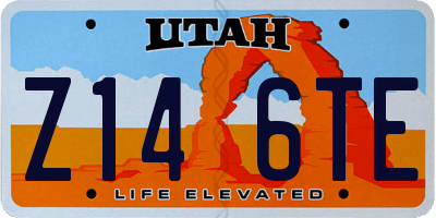 UT license plate Z146TE