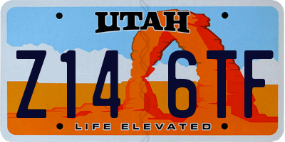 UT license plate Z146TF
