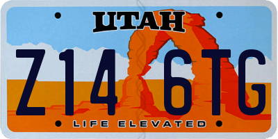 UT license plate Z146TG