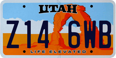 UT license plate Z146WB