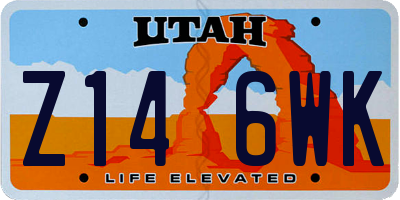 UT license plate Z146WK