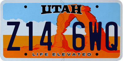 UT license plate Z146WQ