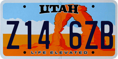 UT license plate Z146ZB