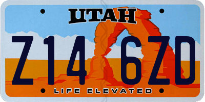 UT license plate Z146ZD
