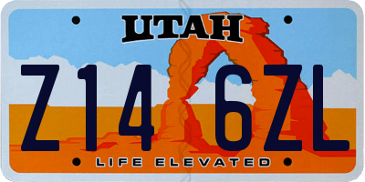 UT license plate Z146ZL