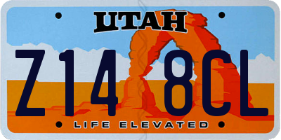UT license plate Z148CL