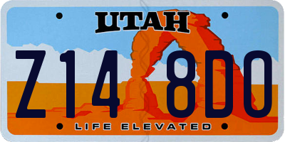 UT license plate Z148DO