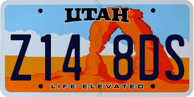 UT license plate Z148DS