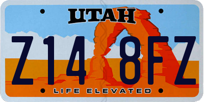 UT license plate Z148FZ