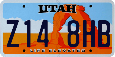 UT license plate Z148HB