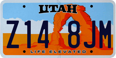 UT license plate Z148JM