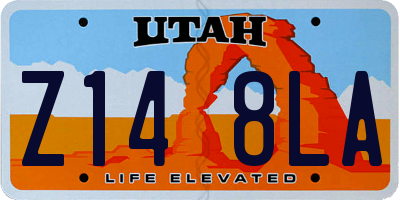 UT license plate Z148LA