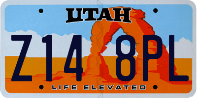 UT license plate Z148PL