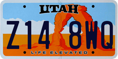 UT license plate Z148WQ