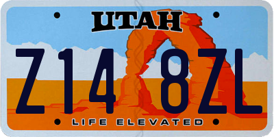 UT license plate Z148ZL