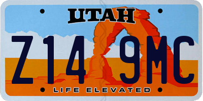 UT license plate Z149MC