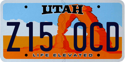 UT license plate Z150CD