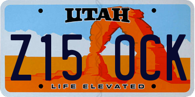UT license plate Z150CK